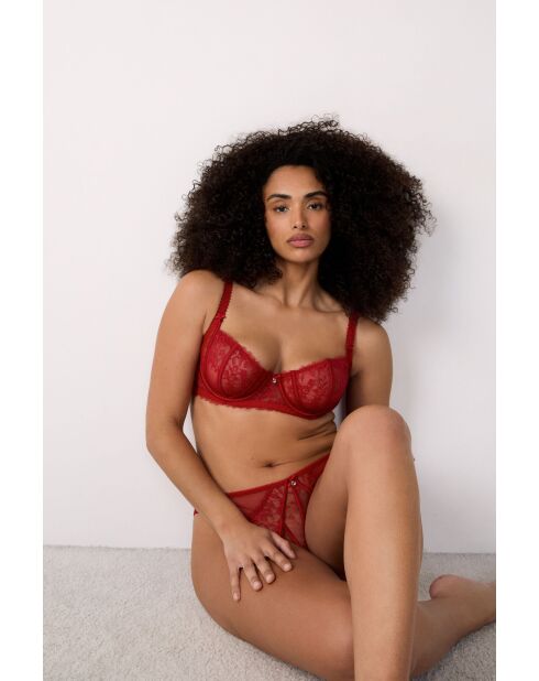Soutien-gorge avec armatures Mascarade rouge