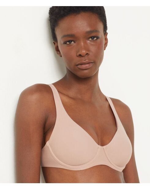 Beige bh met beugel van perfect katoen