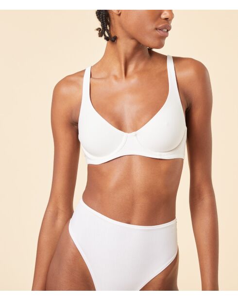 Sujetador perfecto de algodón crudo con aros