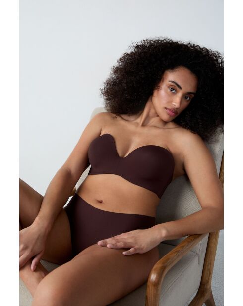 Sujetador Pure Fit con aros en chocolate