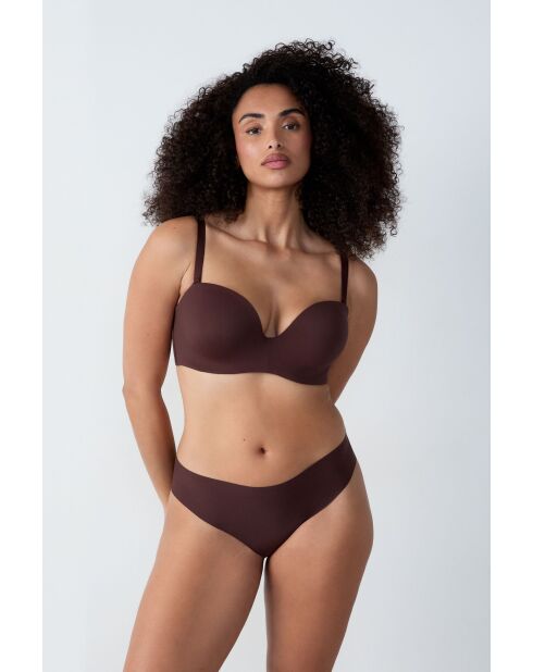 Sujetador Pure Fit con aros en chocolate