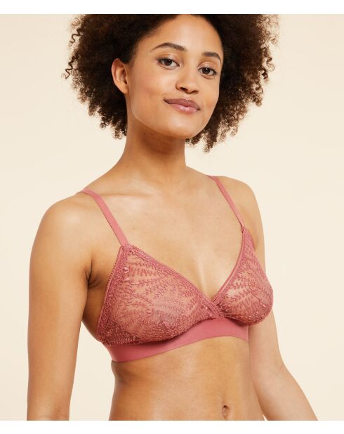 Sujetador sin aros de terracota Edmee