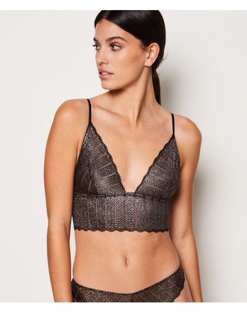 Illusions Bügel-BH aus Kupfer