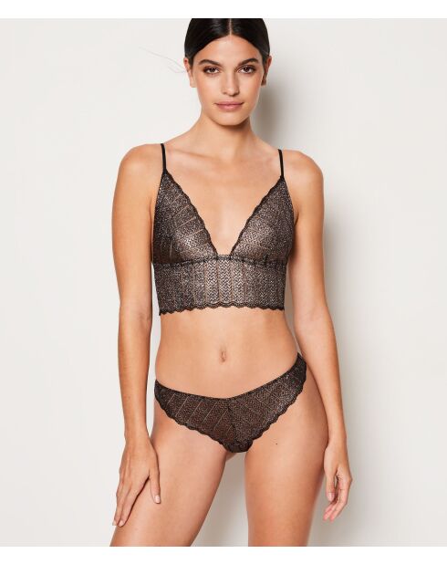 Illusions Bügel-BH aus Kupfer