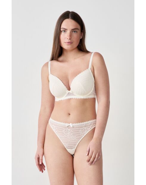 Sujetador Panama en color crudo con aros n° 5