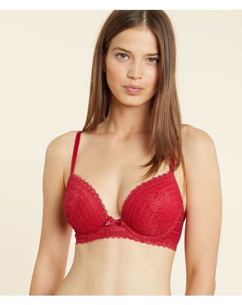 Panama-rode bh met beugel nr. 5