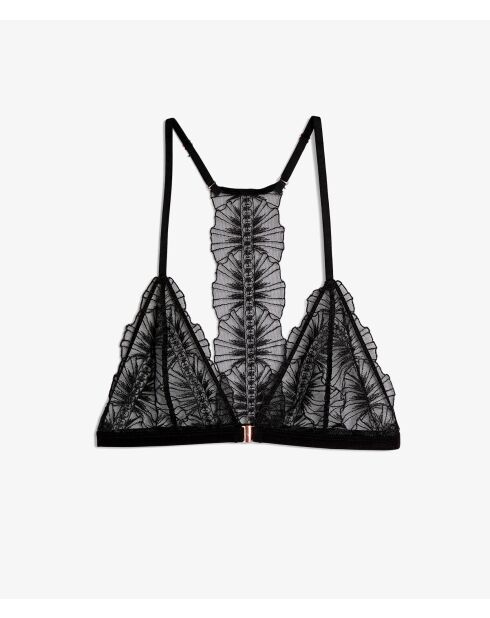 Reggiseno nero senza ombrelli