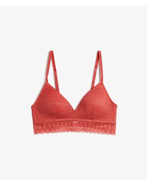 Soutien-gorge sans armatures Gravure terracotta