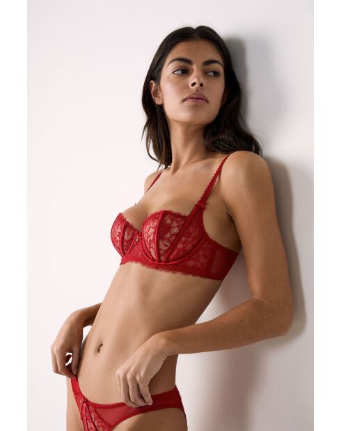 Soutien-gorge avec armatures Mascarade rouge