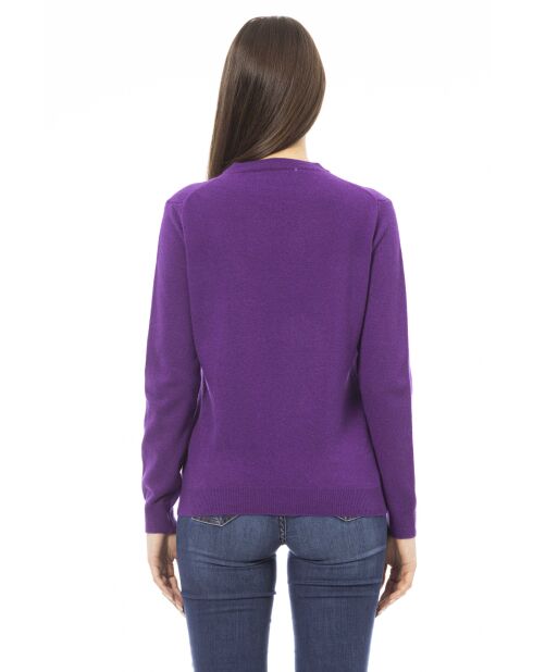 Genova Violette Langarm-Pullover