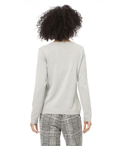 Grauer Langärmliger Pullover Genova