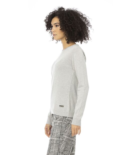 Grauer Langärmliger Pullover Genova