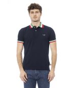 Sondrio blauw/driekleurige poloshirts
