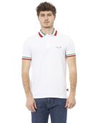 Sondrio wit/driekleurige poloshirts
