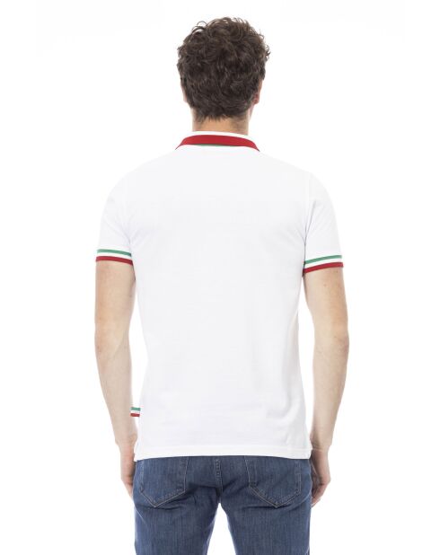 Sondrio wit/driekleurige poloshirts