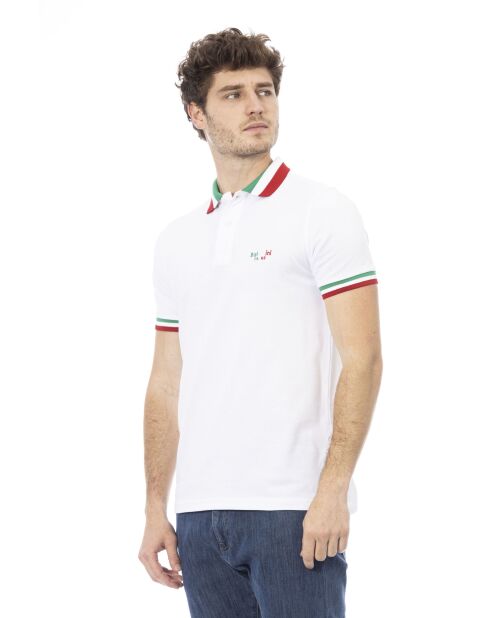 Sondrio wit/driekleurige poloshirts