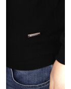 Schwarzer Pullover mit Rundhalsausschnitt Torino