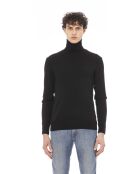 Schwarzer Rollkragenpullover Torino