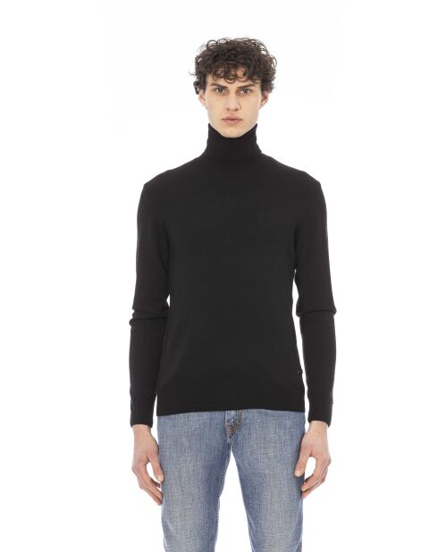 Schwarzer Rollkragenpullover Torino