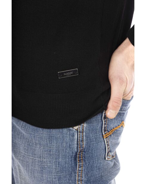 Schwarzer Rollkragenpullover Torino