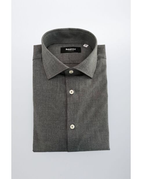 Chemise Slim Grise