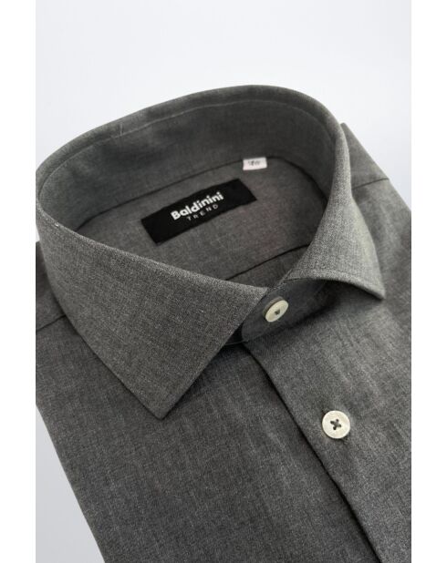 Chemise Slim Grise