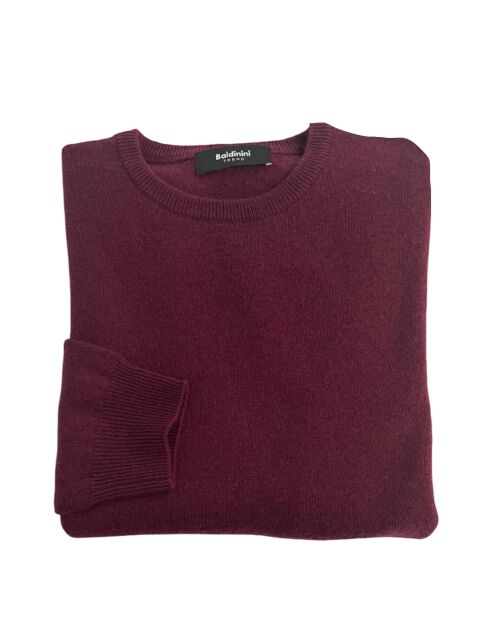 Pull à col rond Taranto Bordeaux