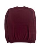 Taranto Bordeaux trui met ronde hals