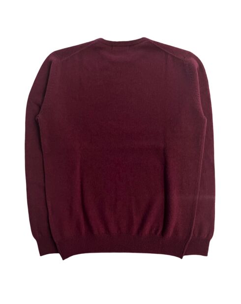 Pull à col rond Taranto Bordeaux