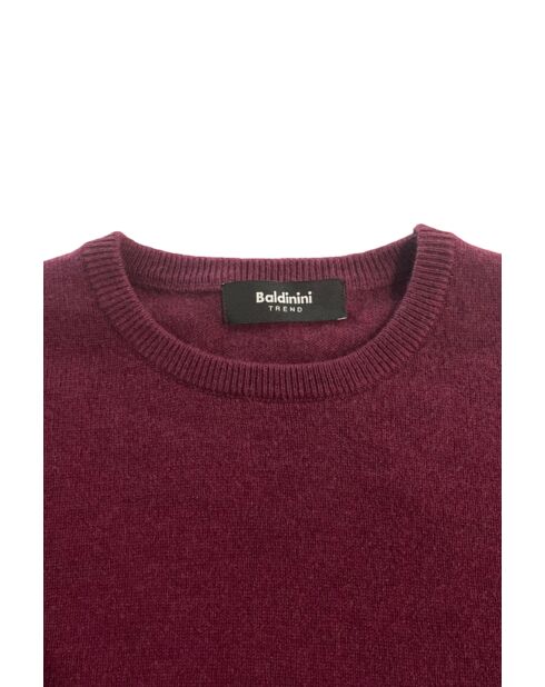 Pull à col rond Taranto Bordeaux