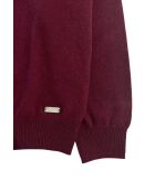 Taranto Bordeaux trui met ronde hals