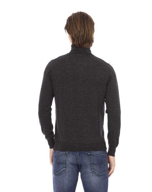 Torino Anthrazitfarbener Rundhalspullover