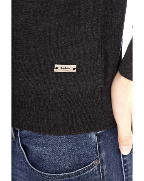 Torino Anthrazitfarbener Rundhalspullover