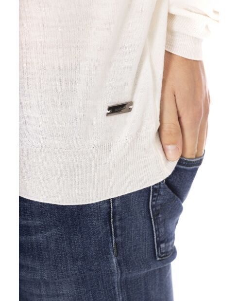 Weißer Rollkragenpullover Torino