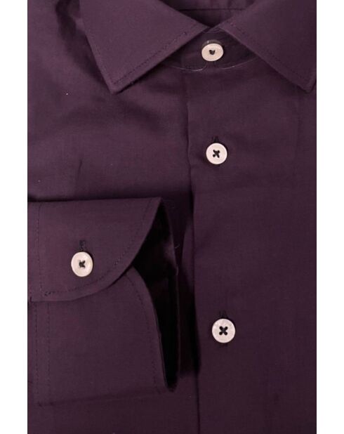 Chemise Slim Violette