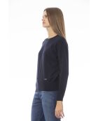 Matera Mittelblauer Pullover