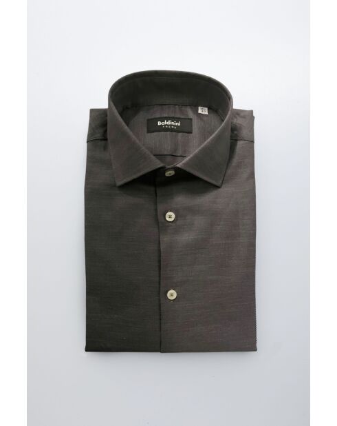 Chemise Slim Grise