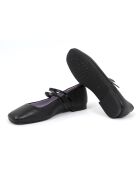 Ballerines Denise en cuir noires