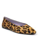 Ballerines Deleo en cuir léopard