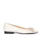 Ballerines Melina en cuir beiges