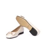 Ballerines Melina en cuir beiges