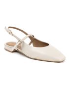 Ballerines Luna en cuir beiges