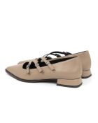 Ballerines Dinka en cuir beiges