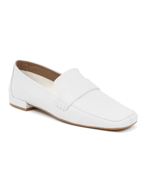 Mokassins Galata aus weißem Leder