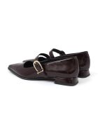 Ballerines Chimy habillées en cuir bordeaux