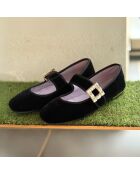 Ballerines  Devur en velours noires