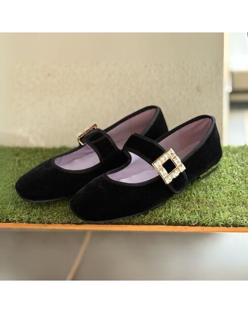 Ballerines  Devur en velours noires