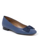 Ballerines Melina en cuir bleues