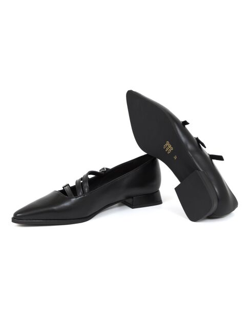 Ballerine Dinka nere in pelle