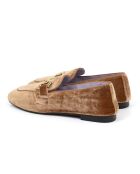 Mokassins Dilar aus braunem Samt